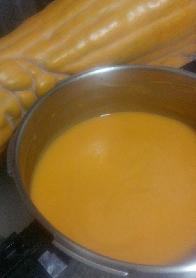 Una foto de Crema de calabaza