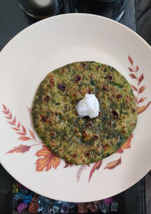 A picture of Palak Parantha.