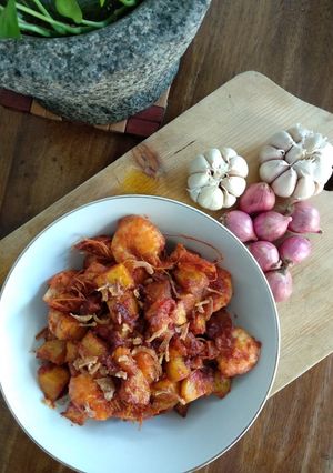 Foto resep Sambel udang kentang