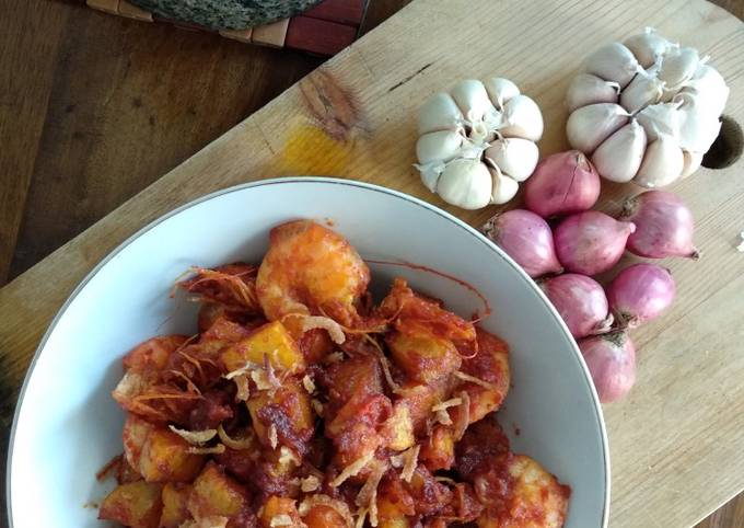 Sambel udang kentang