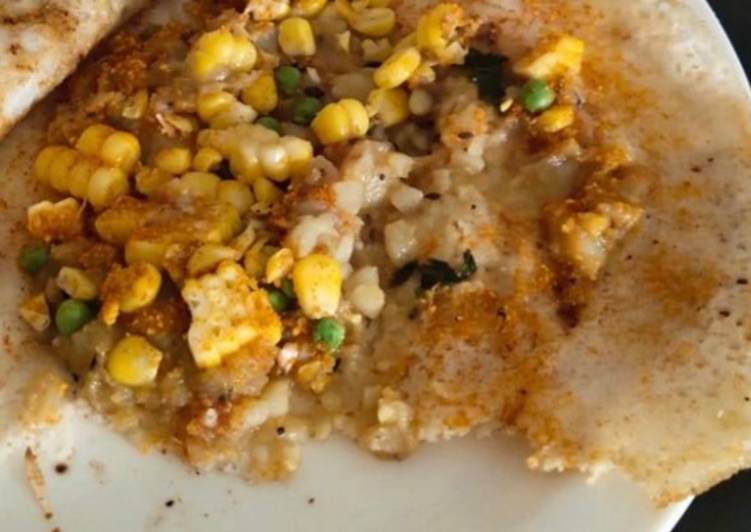 Step-by-Step Guide to Make Any-night-of-the-week Gunpowder double cheese Dosa