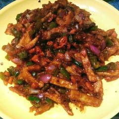 Honey Chilli Potato A picture of Honey Chilli Potato.