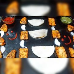 A picture of Chhattisgarhi Chawal ke Atte ke Fare(Both ways).