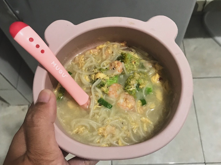 Resep MPASI Mie Godhog Udang Telur Anti Gagal