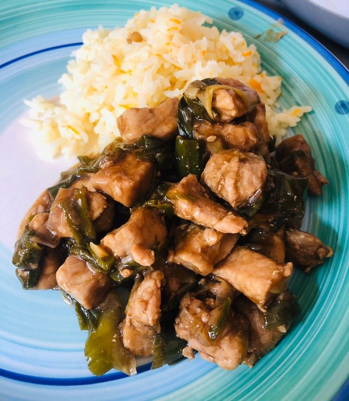 Una foto de Carne mongoliana