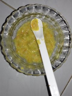 Foto resep MPASI 10 bulan bubur udang kuning
