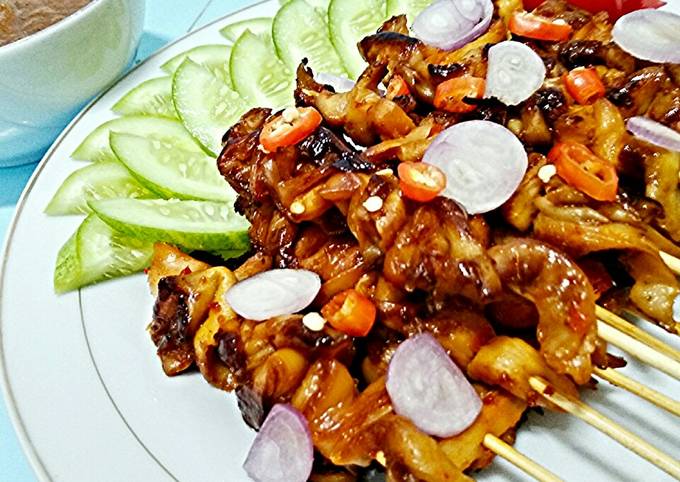 Anti Ribet, Memasak Sate Jamur Saus Kacang Murah