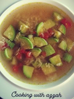 صورة لوصفة شوربة الكوسا