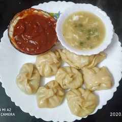 A picture of Vegetable momos.