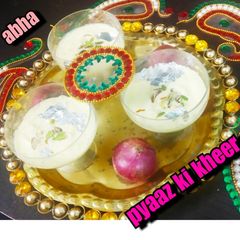 A picture of Pyaaz ki kheer.