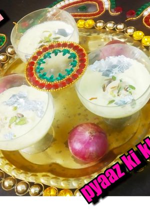 A picture of Pyaaz ki kheer.