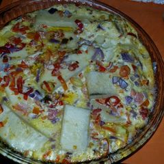 A picture of Yam Frittata.