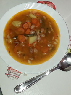 Fejtett bableves recept fotója