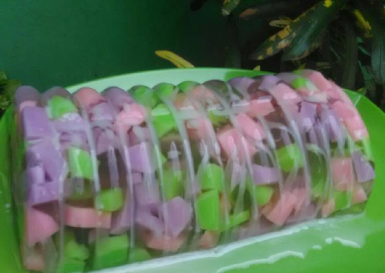 Resep masakan Puding kaca ceria | Resep Membuat Puding kaca ceria Yang Enak Banget