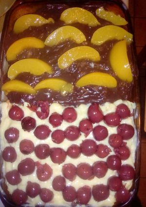 Babapiskótás pudingos süti recept fotója