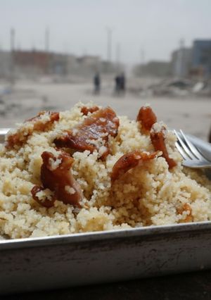 Una foto de Cocina de subsistencia: Cuscús con Carne deshidratada