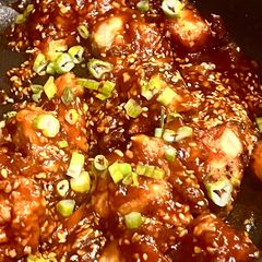 A picture of Sweet and Tangy Sesame Chicken.