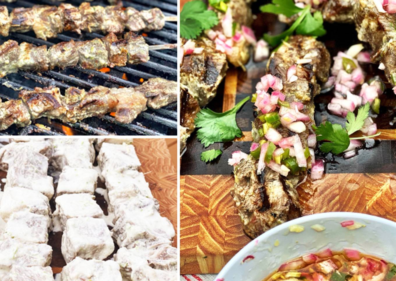 Grilled Lemongrass and Coconut Wagyu Beef Skewers with Relish