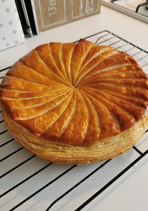 Une photo de Galette à la crème d'amande chocolat