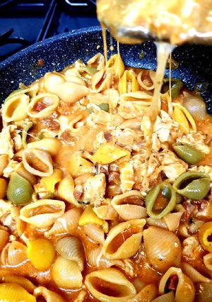 A picture of My Chicken & Chorizo Mix Conchiglie 💖.