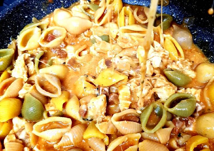 Recipe of Favorite My Chicken &amp; Chorizo Mix Conchiglie 💖