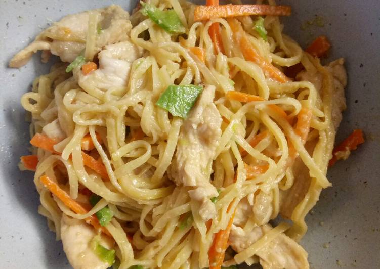 Resep Mie bumbu kacang, Enak Banget