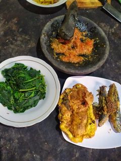 Foto resep Bayam rebus sambal