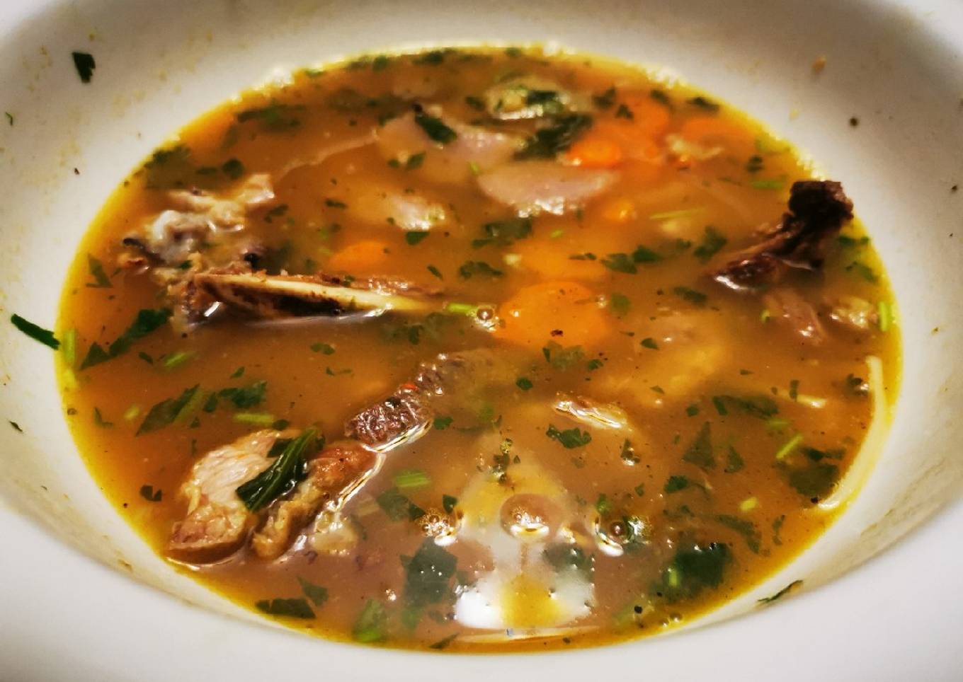 Caldo de NEW York Steak & Vegetales