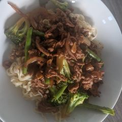 Dan Dan (Stir Fried Pork Mince) A picture of Dan Dan (Stir Fried Pork Mince).