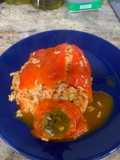 Pimientos rellenos de arroz