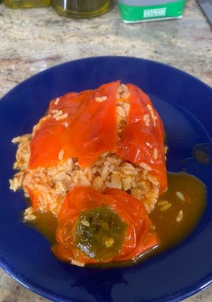 Una foto de Pimientos rellenos de arroz