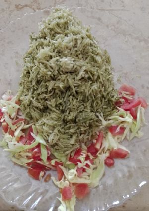 A picture of Green Masala Rice.