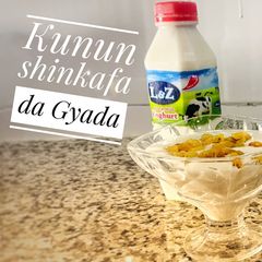 A picture of Kunun shinkafa da gyada.