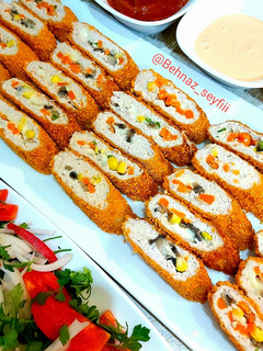 عکسی از دستور رول مرغ سوخاری 🍗