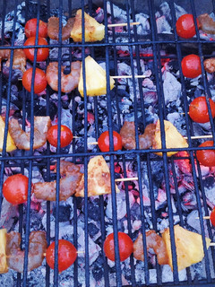 Una foto de Pinchos de Gambas Picantes