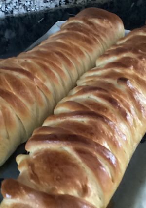 Una foto de Pan de queso y jamón