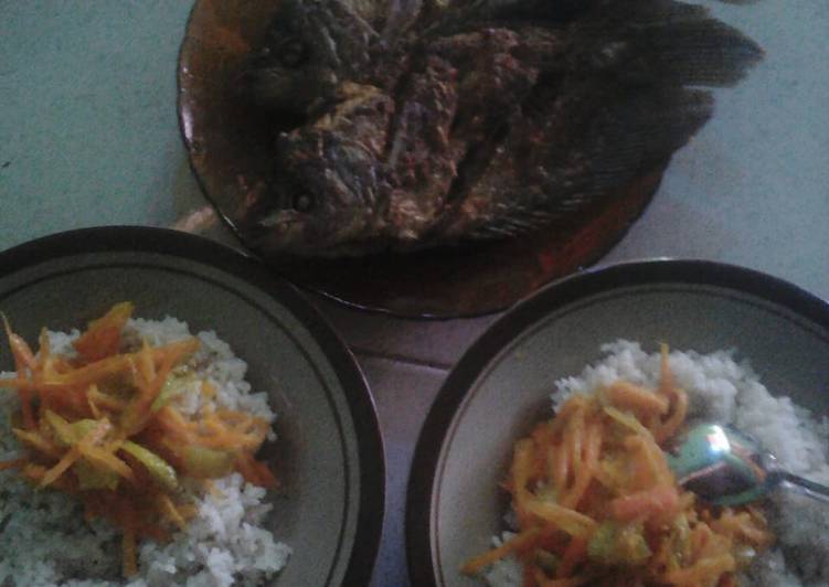 Gurame goreng + acar