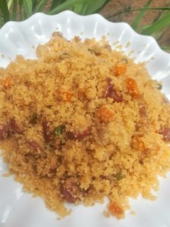 Teriyaki couscous ainihin hoton girkin