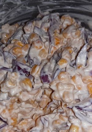 Majonézes kukoricasaláta recept fotója