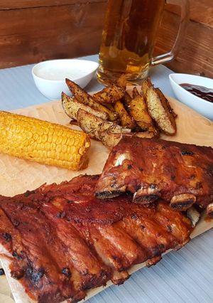 Zdjęcie przepisu Żeberka BBQ.