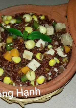 Hình của món Cơm Lứt Chiên Ngũ Sắc (Món Chay).