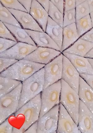 صورة لوصفة بقلاوة بالعجينة الاصلية