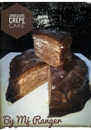 Foto resep Chocolate crepe cake