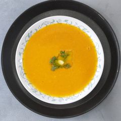 A picture of Tomato Coconut Soup - Madras Soup.