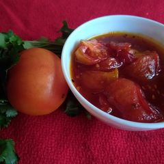 A picture of Tamatar ki meethi chutney.