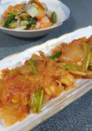 Foto resep Udang Saos Padang
