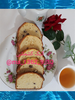 عکسی از دستور کیک کشمشی