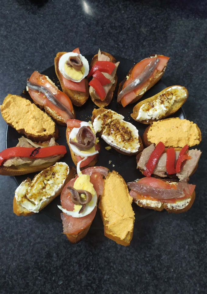 Una foto de Canapés variados