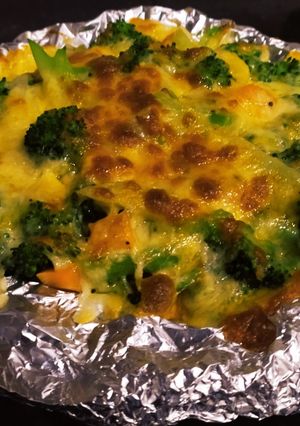 小烤箱焗烤綠花菜 的食譜成品照片