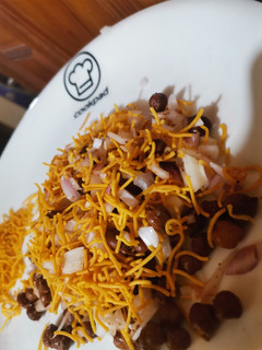 A picture of 3 colour.... Sev chaat.